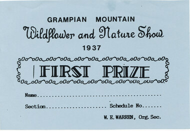 Certificate - Coloured, C 1937
