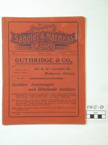 Journal, The Australasian Saddler & Harness Maker author, Australasian Saddler & harness Maker March 1902 Vol.1 No.9, 01/03/1902