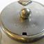 Double handled sugar bowl with hinged lid, teapot style. Cut for spoon. Embossed: R.G.H.H.