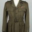 Regimental Jacket with Rising Sun badges on lapel and ribbon bar on left front.