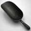 Metal scoop with handle commonly used in industrial kitchens.