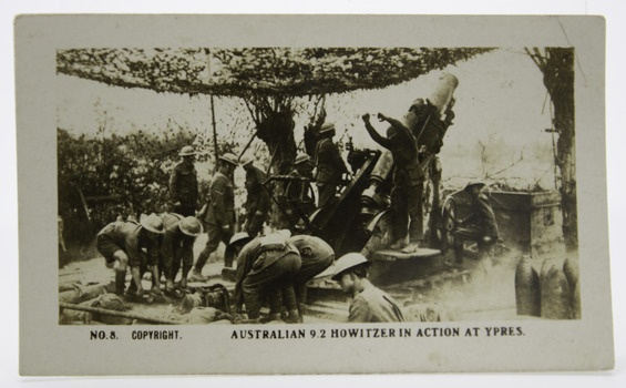 No. 8 Australian 9.2 Howitzer In Action At Ypres