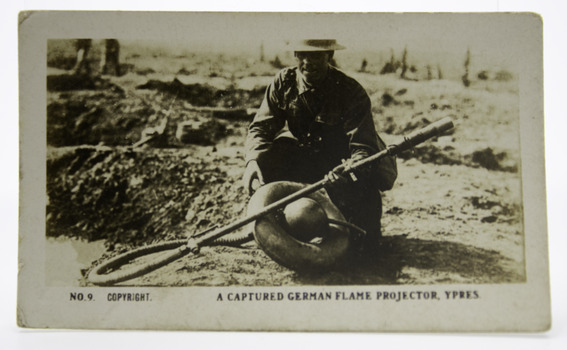 No. 9 A Captured German Flame Projector, Ypres