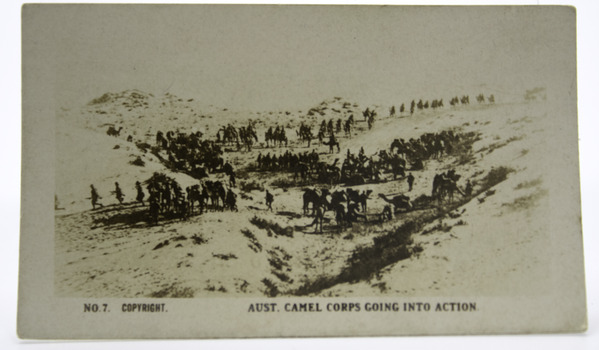 No. 7 Aust. Camel Corps Going Into Action