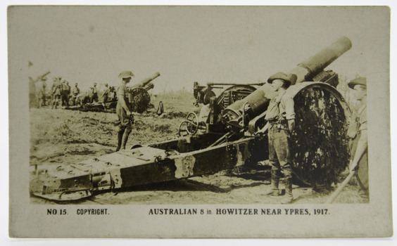 No. 15 Australian 9 in. Howitzer Near Ypres, 1917