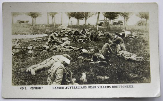 No. 3 Gassed Australians Near Villers Brettoneus