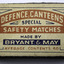Defence Canteens Special Safety Matches