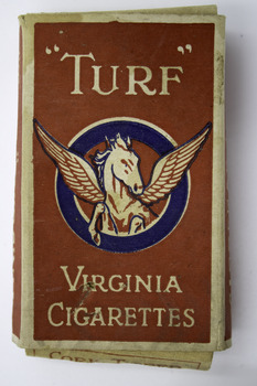 "TURF" Virginia Cigarettes / CORK TIPPED / PUSH THIS END