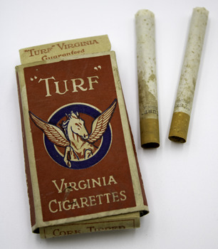 "TURF" Virginia Cigarettes / Cork tipped
