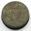 Round Log Cabin tobacco tin - base