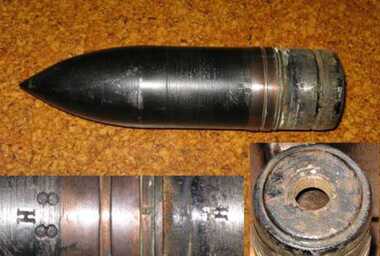 6 pounder Common Shell, 1888