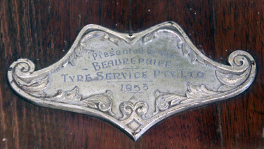 Beaurepaire Shield 1953 detail, Koroit Young Farmers Club, 1953