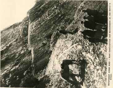 Photograph, Great Ocean Road Construction and maintenance at Devils' Elbow