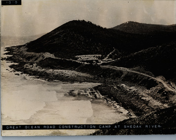 Great Ocean Road, Workers camp at Sheoak River, 1930's 