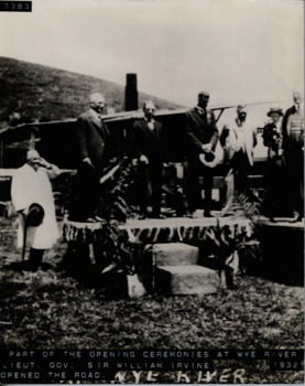 Lt Gov William Irvine opening GOR at Wye River 1932