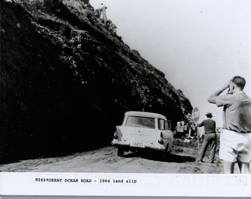 Photograph, Land Slip Great Ocean Road 1964
