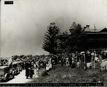 Photograph, Opening Great Ocean Road at Lorne 1932