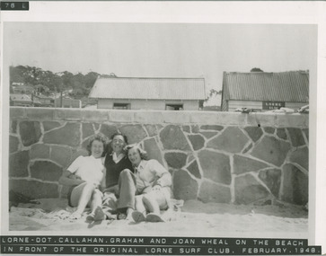 Photograph, On the Beach at Lorne 1948