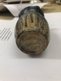Ceramic - Blue Pottery Vase, A small piece of pottery (vase) from the Andersen Brickworks in Lorne