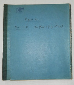 Book (item) - Register, marriages, Register No. 1, No. 1-11 (Dec. 7th 1915 to July 27th 1921), c.1915