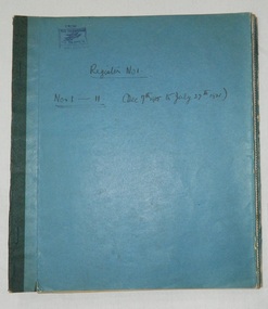 legal record (item) - Register, marriages, Register No. 1, No. 1-11 (Dec. 7th 1915 to July 27th 1921), c.1915