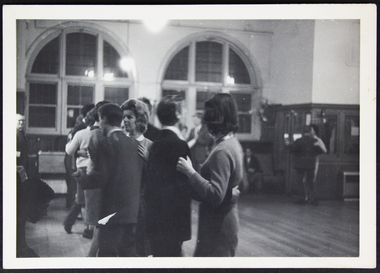 Men and women dancing in the Mission to Seafarers Melbourne