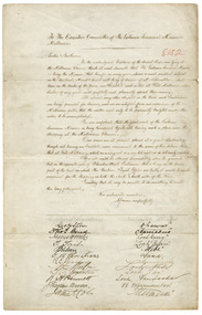Letter - Petition, October November 1897