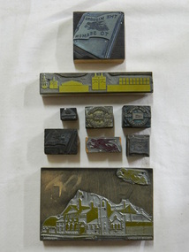 Functional object - Printers Blocks in box, c. 1950 - c. 1990