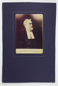 Photograph - Photograph, mounted, Reverend John Ashley, D.D. - Pioneer Chaplain in the Bristol Channel