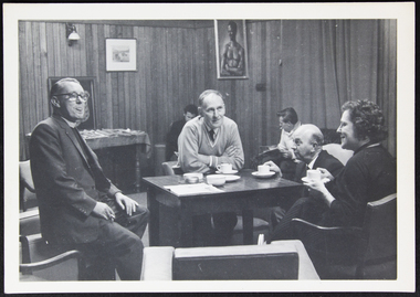 Photograph, Conversation in Celia Little Room, c. 1955