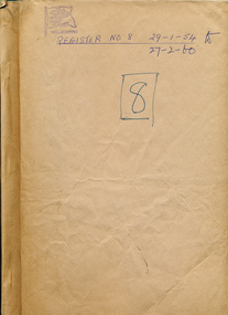 legal record (item) - Register, marriages, Register No. 8 Marriages 29-1-54 to 27-2-60, 1954
