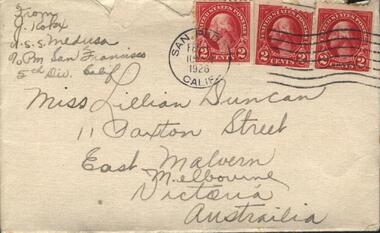 Letter - Correspondence, Julius Kokx, Letter to Lillie from Julius Kokx, 14 June 1926