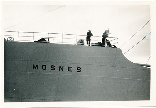 Ship "Mosness" departing Port Lincoln