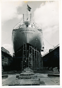 Photograph, Allan Quinn Collection - M/S "Mongabarra" in dry-dock at Eriksbergs, 1950