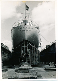 M/S "Mongabarra" in dry-dock at Eriksbergs