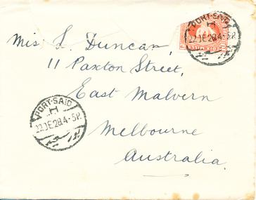 Letter - Correspondence, Letter to Lillie from Ted, 23 December 1928