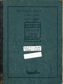 Cover of the 5th LHLG Minute Book