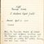 Fifth LHLG Minute Book Page 1