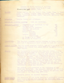 Administrative record (item) - Minute Book, 1934