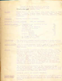 Administrative record (item) - Minute Book, Minutes Book 1934-1939, 1934