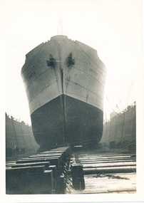 Ship Aniston in dry dock