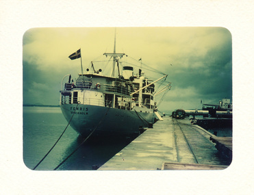 Photograph - Photograph, Colour, Allan Charles Quinn, M/A Fenris loading coffee, 29 December 1948