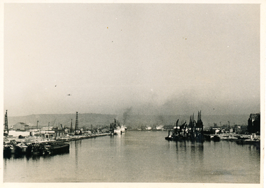 Photograph - Gelatin silver photograph, Allan Charles Quinn, Port of Rouen, 05 June 1949