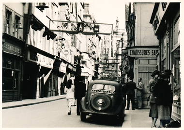 Photograph - Gelatin silver photograph, "Downtown" - Rouen, 05 June 1949