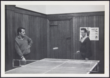 Photograph, Bill Doyle (Reverend C.J. Eldridge-Doyle), Men playing table tennis, 1950-1960