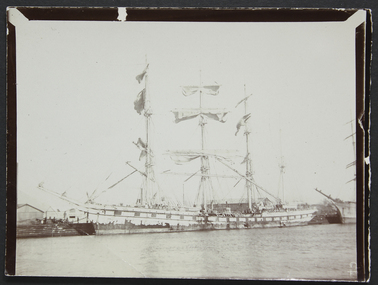 Photograph, Disabled French Barque: Towing up the Yarra  from Monomeith Gardens Newport, Early 20th C