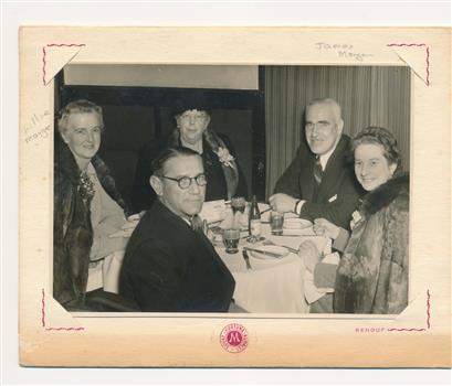 Lillie & James Morgan with friends at Mario Restaurant