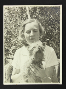 Olive Duncan with her dog