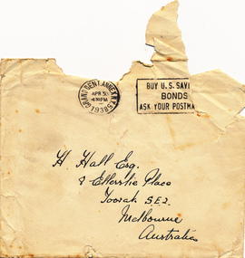 Letter - Correspondence, Irwin, 30/04/1938