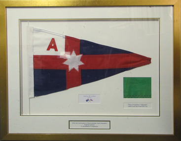 Flag - Burgee, framed, 1980s